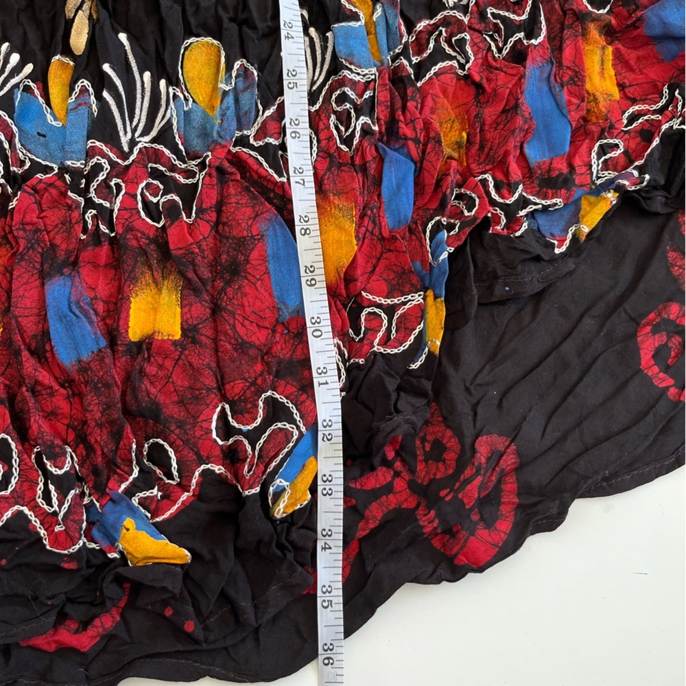 NWT ASHA Black Embroidered Sleeveless Casual Dress- boho - Picture 6 of 8